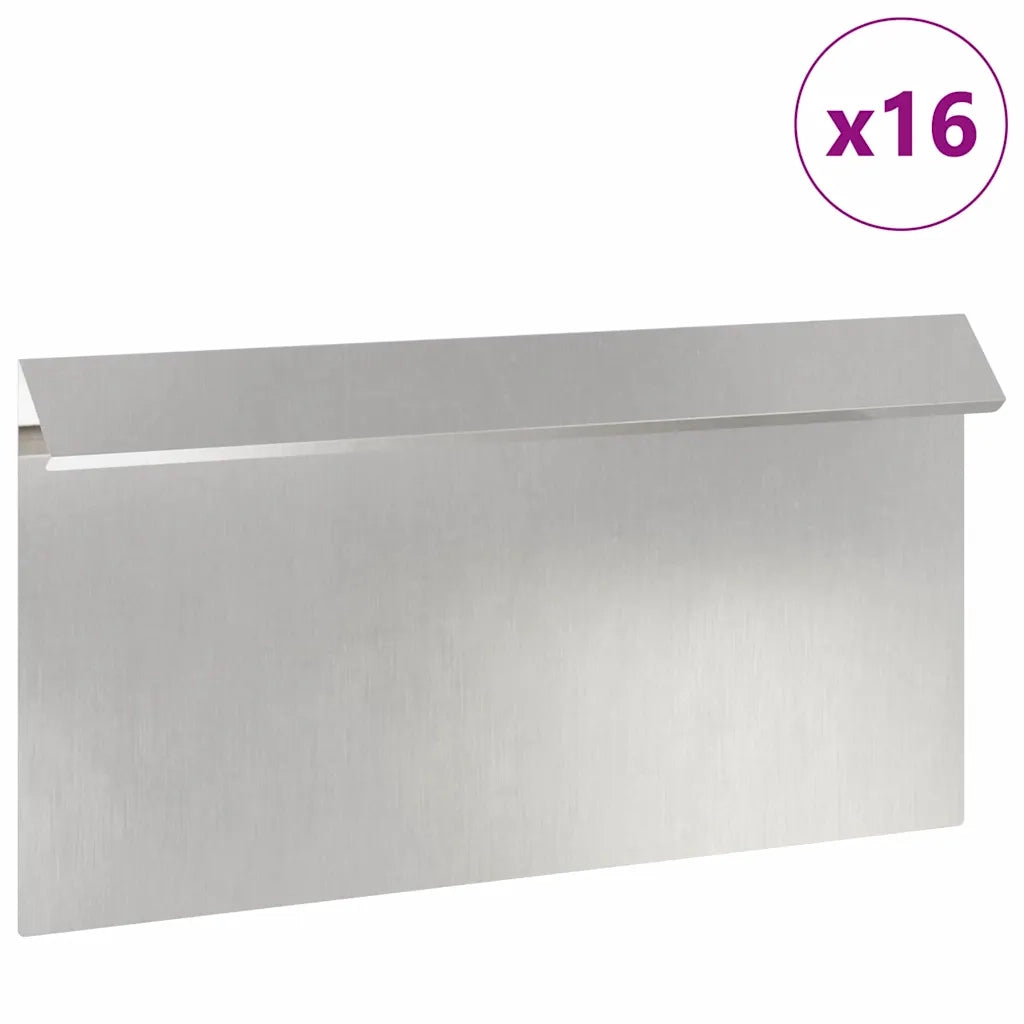 Recinto per lumache 16 pz Argento 50 x 3,5 x 25 cm CFW5192787