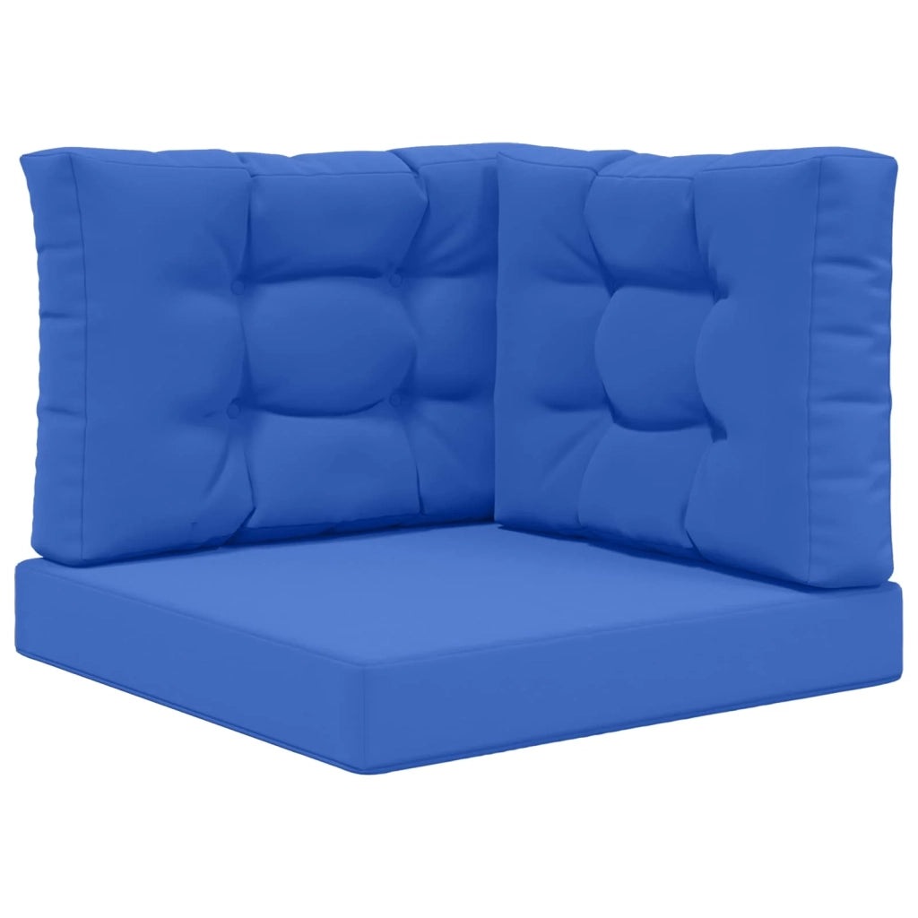Cuscino per divano da esterno 3 pcs Blu Reale Poliestere