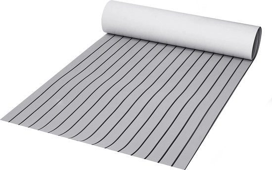 Mat di copertura per imbarcazioni - Panno di EVA - Copertura di soffitto per barche - Panno di copertura per soffitto - Lavabile - 300x90x0,6cm - Grigio