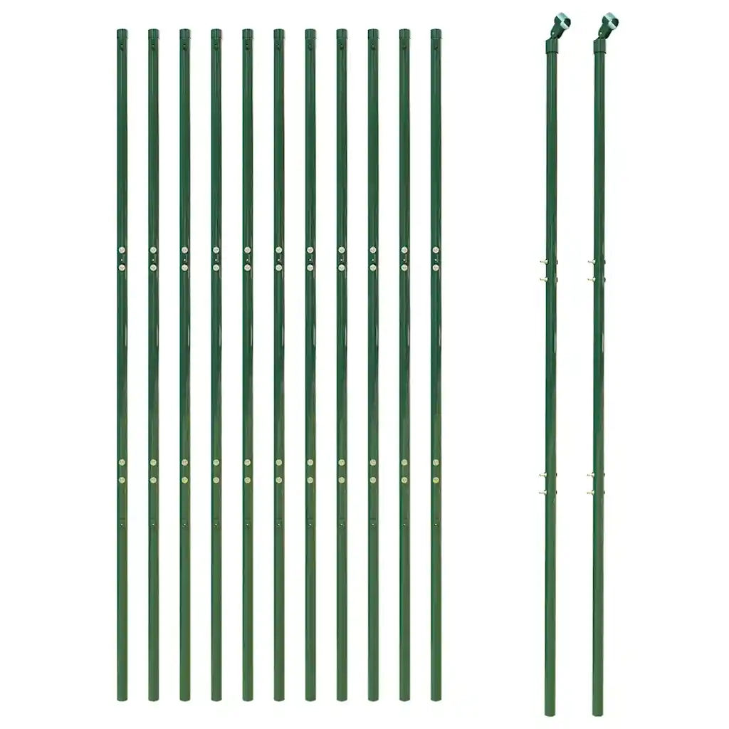 Recinzione Metallica Verde 1,6x25 m in Acciaio Zincato 154060