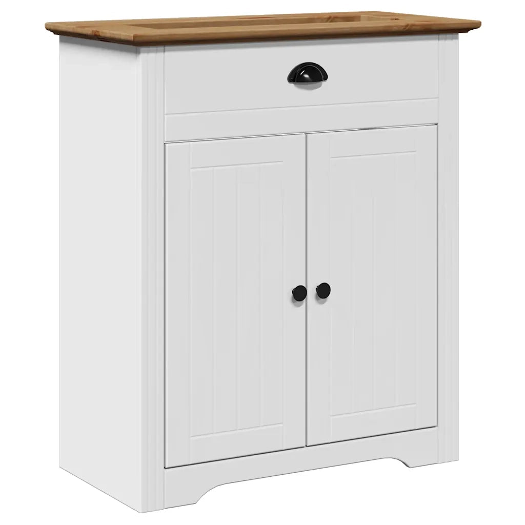 Set Mobili da Bagno 4 pz BODO Bianco in Legno Massello di Pino 3307651