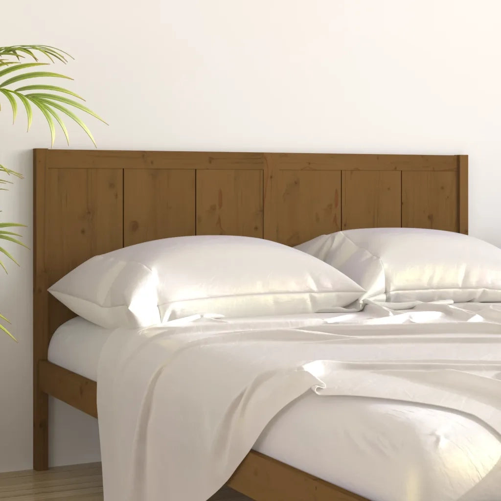 Testiera per Letto ambra 205,5x4x100 cm Legno Massello di Pino 818113