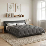 Duvet Invernale Grigio chiaro 220 x 240 cm Microfibra