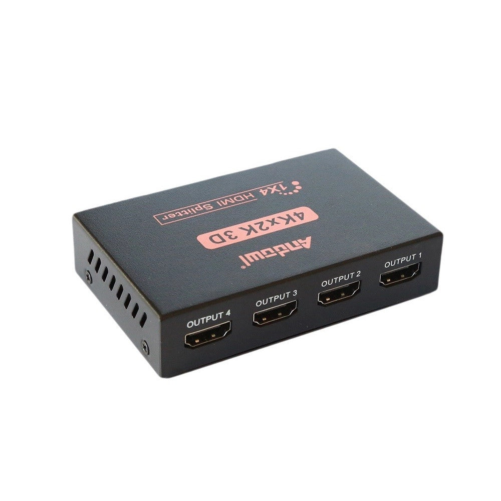 Trade Shop - Splitter Sdoppiatore Hdmi Alta Definizione 1080p 4k 2k 3d 4 Uscite Amplificate -