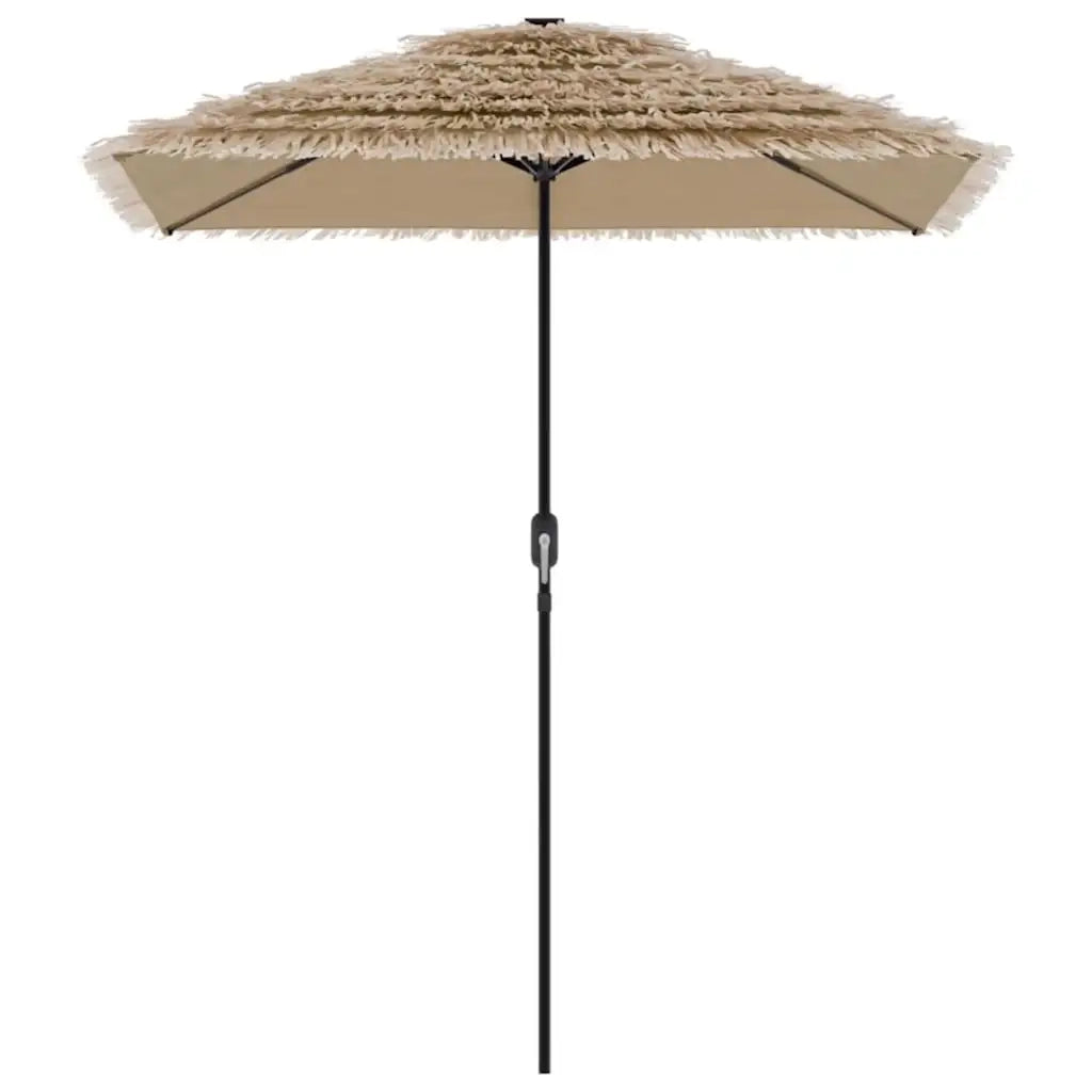 Ombrello | Parasolne Giardino LED e Palo in Acciaio Marrone 300x200x250cm