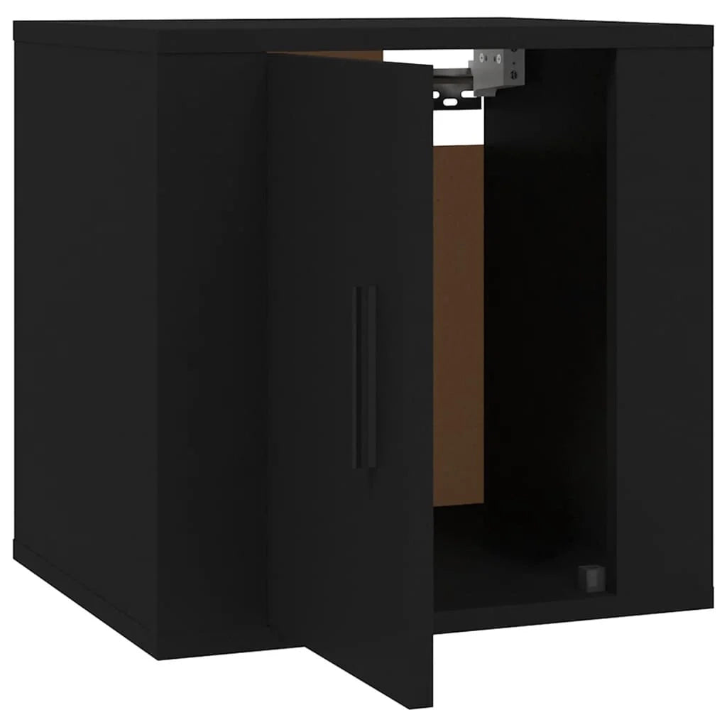 Mobile TV multimediale scaffale TV credenza mobile TV sala da pranzo soggiorno camera da letto da parete 40 x 34,5 x 40 cm nero 02_0027770