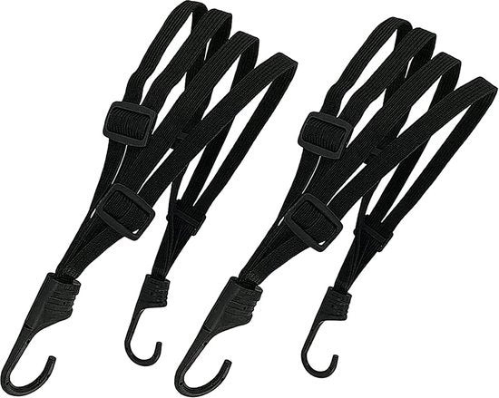 Kit di 2 cinture da bagaglio, cinture da bicicletta, cinture da bagaglio per bicicletta, gomme a spanare con ganci, gomme a spanare per bicicletta, motocicletta, cintura di sicurezza per motocicletta, bagaglio, borsa a tracolla