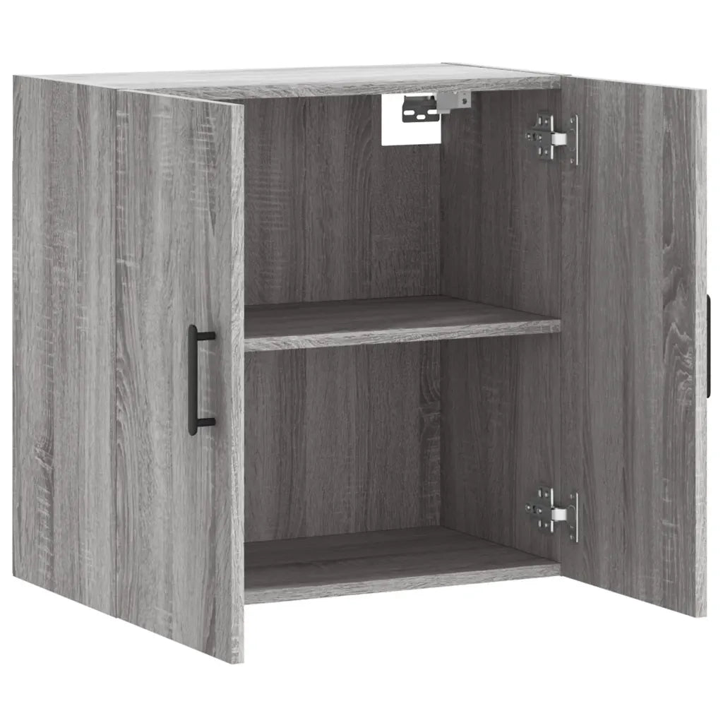 Armadietto a Muro | Mobile Pensile Grigio Sonoma 60x31x60 cm in Legno Multistrato