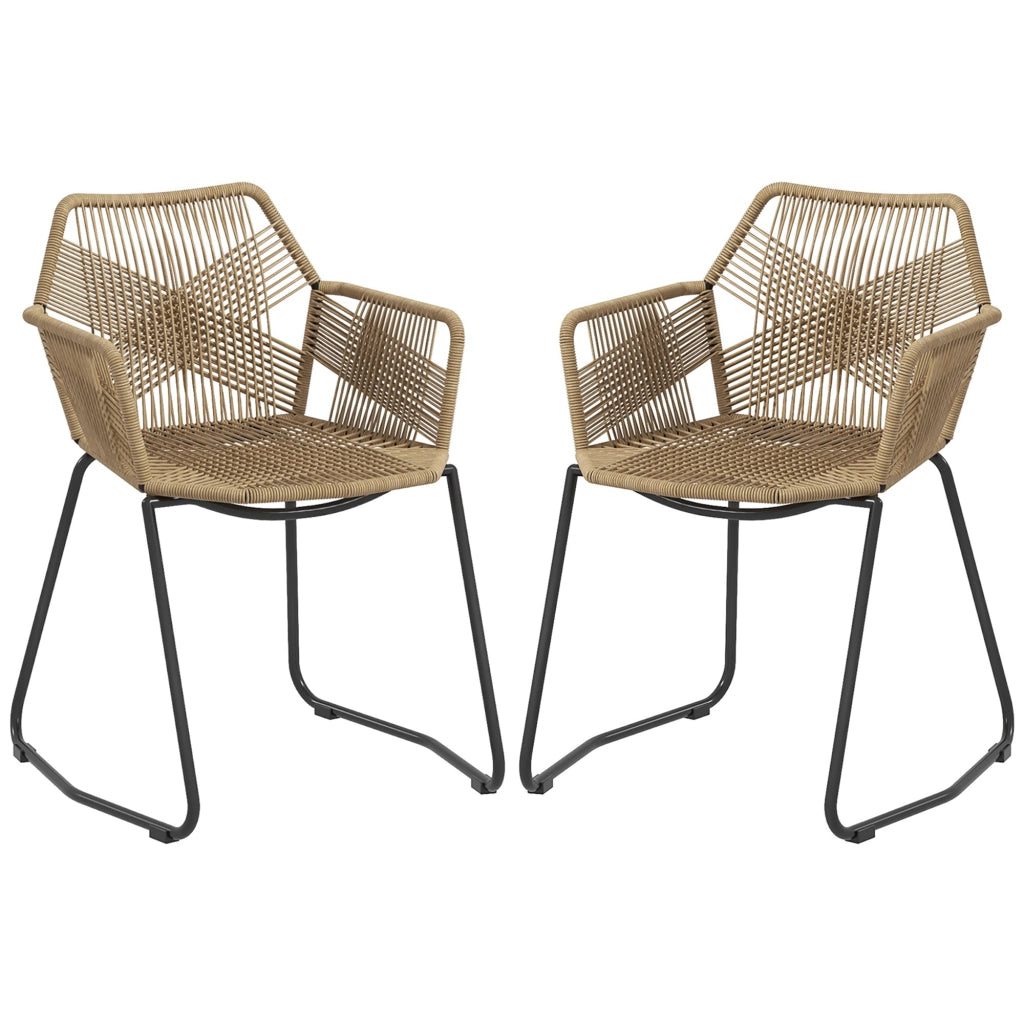 Sedia da pranzo design ¨C zephmum ¨C corda intrecciata, acciaio, 56x59x74 cm
