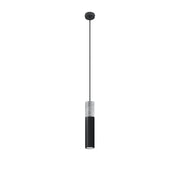 Lampada a sospensione VALERO 1 cemento nero/grigio GU10