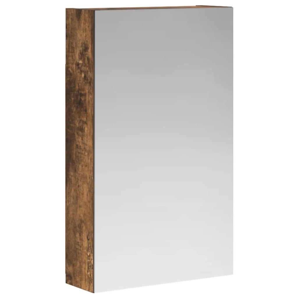 Mobiletto per specchio da bagno Rovere fumé 30 x 10,5 x 50 cm 889011