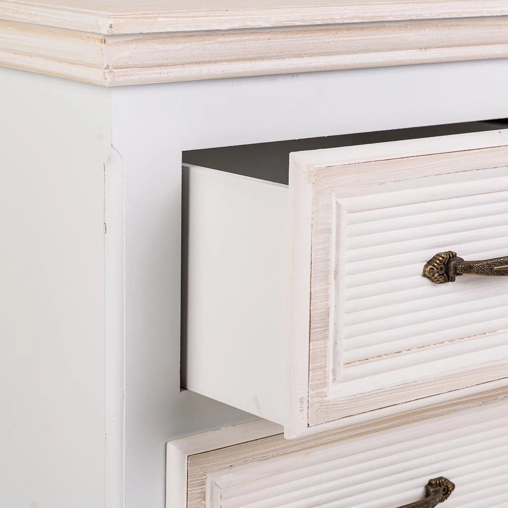 Tavolo in legno bianco 37x33,5x53h