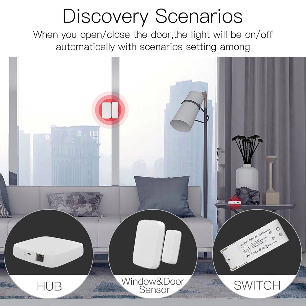 Gateway Con Cavo, ZigBee 3.0, TUYA, Smart Life, 1A, 5V, 94X94X22mm, IP20, SHZ3301