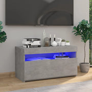 Mobile Porta TV con Luci LED-Mobile per TV-Credenza TV Grigio Cemento 75x35x40 cm