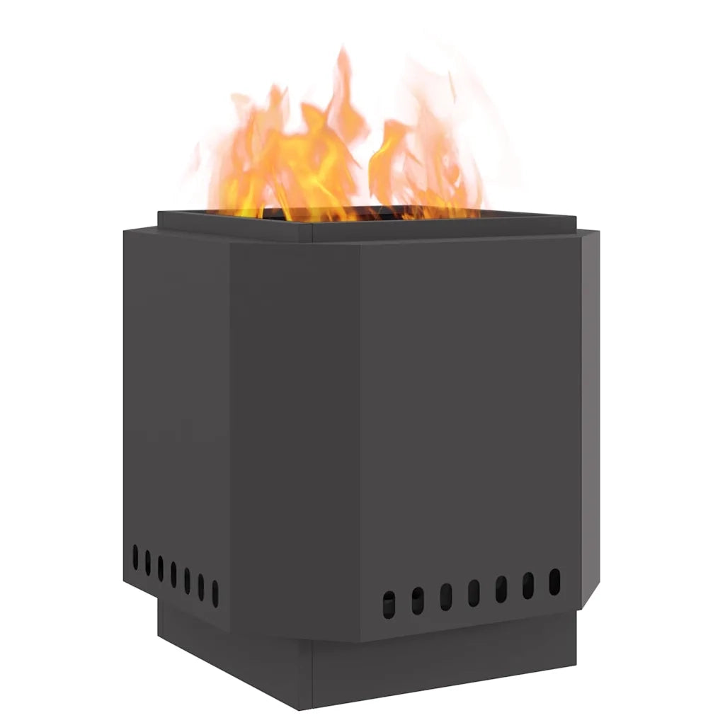 Focolare Senza Fumi Nero 48 x 48 x 51 cm Acciaio CFW4526321