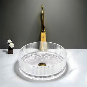 Lavabo Da Appoggio Rea Ingrid 35 Transparent