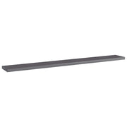 Ripiani per Libreria 8pz Grigio Lucido 80x10x1,5cm Multistrato 805297