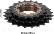 Accessorio per bicicletta a tre marce con cambio 18/21/24T - in acciaio - resistente all'usura - resistente alla corrosione - facile da montare - trasmissione catena liscia - cambio per bicicletta