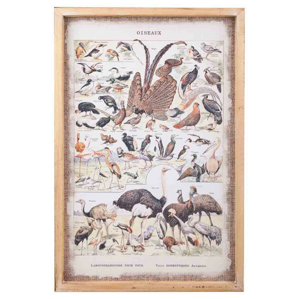 Quadro su stoffa stampata con telaio in legno 40x60x2h