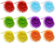 Squadre di ballo 12 pezzi - Sfere quadrati da jonglerare 61x61 cm - Tela chiffon - Decorazioni a ruote - Attività e spettacoli - Sfere da jonglerare per ballerini