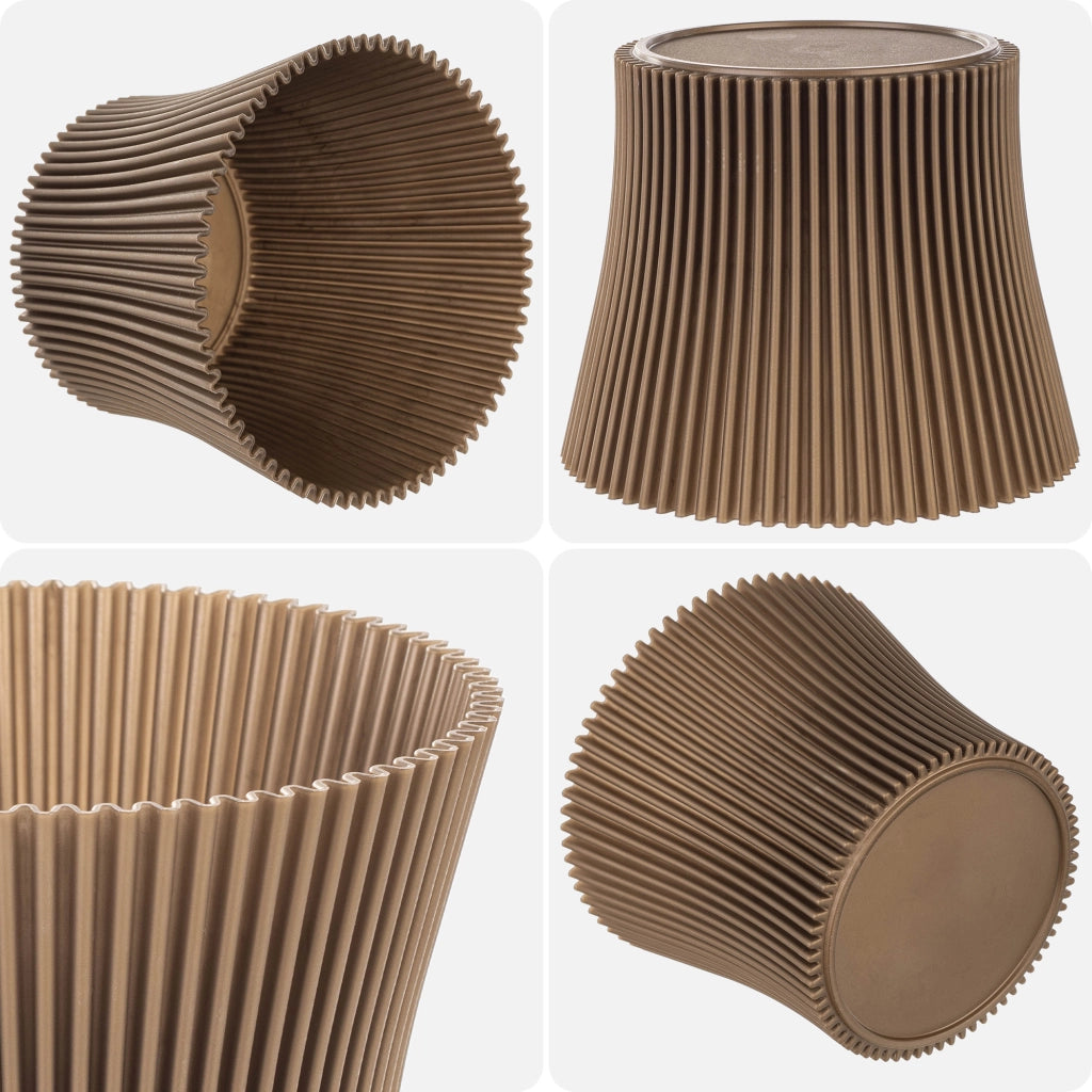 Vaso da fiori KADAX 13 cm, copripianta, vaso da fiori in plastica color oro