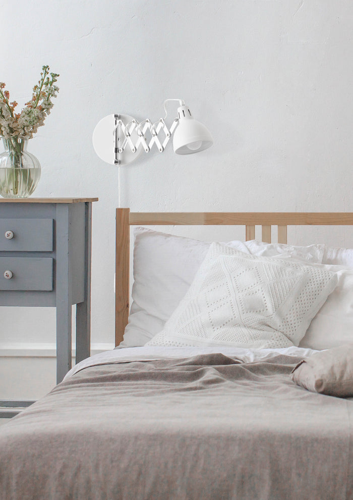 Applique da Interno  E14 in Metallo Bianco Opaco