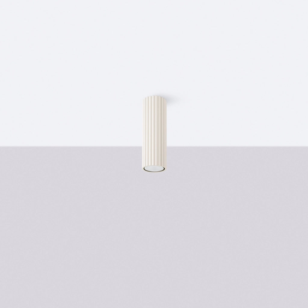 Spot soffitto GRAVIO Pure Lume beige tubo 20cm GU10