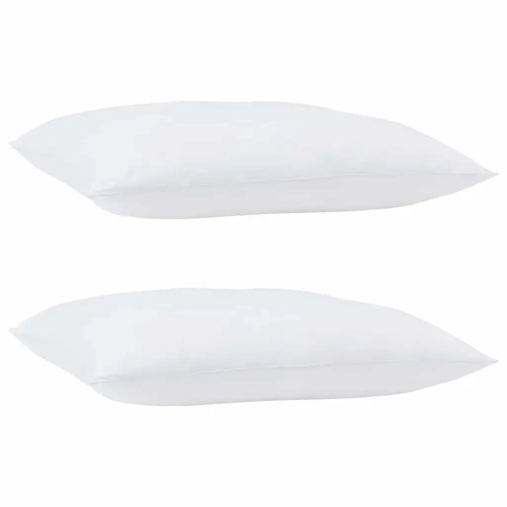 Cuscino 2 pz Bianco 90 x 70 x 40 cm Cotone e Poliestere CFW5465691