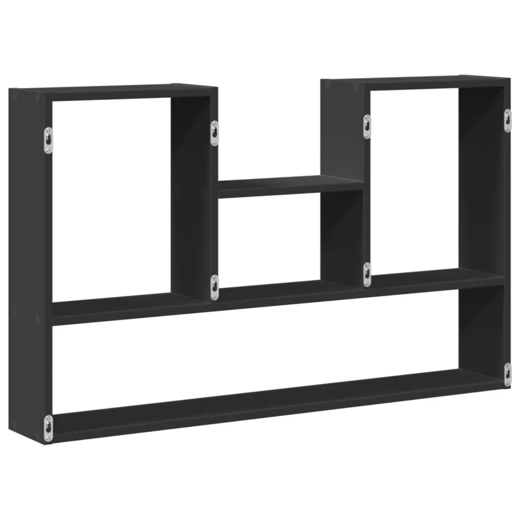 Scaffale a Parete Nero 99x15x60 cm in Truciolato 853237