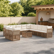 Set Divano da Giardino 12 pz Beige polyrattan 3434280