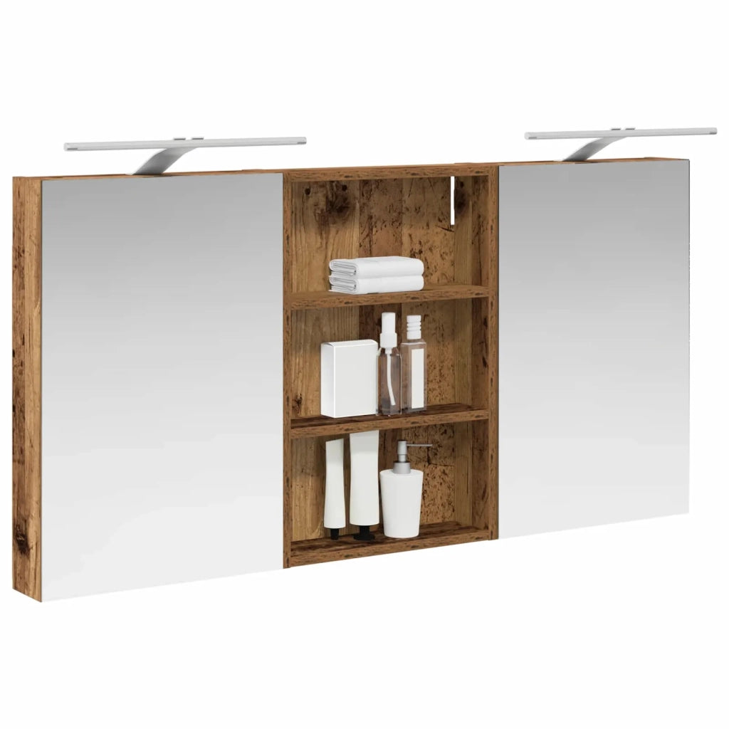 Set di Armadi da Bagno con porta 3 pcs 120 x 10,5 x 60,5 cm 3403742