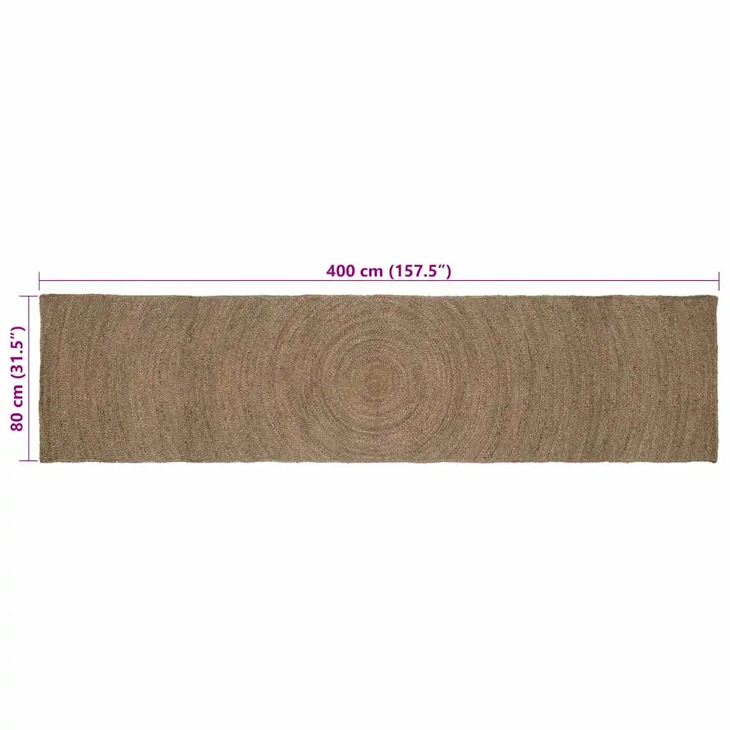 Tappeti per area Grigio 80 x 400 cm Juta
