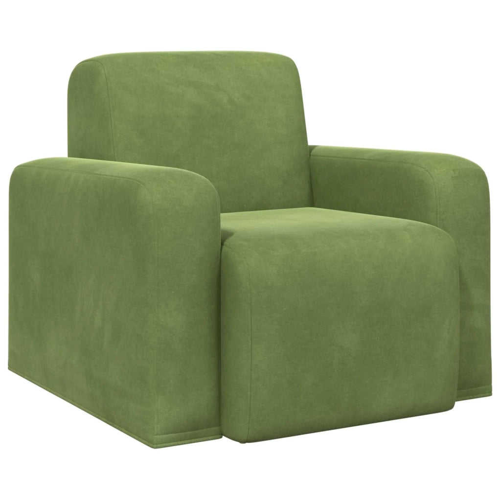 Divano Sedia-Poltrona Verde chiaro Velluto 442234
