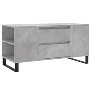 Tavolino salotto | Tavolino da caff¨¨ | Tavolino da Soggiorno Grigio Cemento 102x44,5x50cm Legno Multistrato
