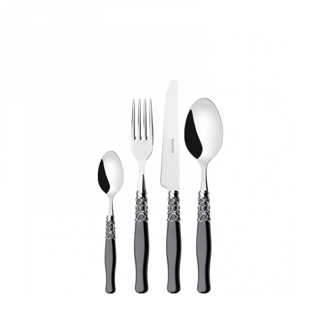 SELENE, Posate Set 24 Pz, Scatola Wengè, Casa Bugatti