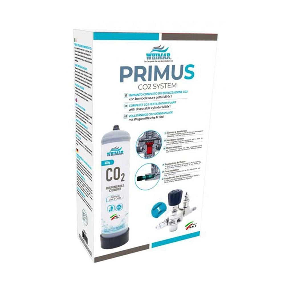 Whimar Primus CO2 System 600gr versione Complete Plus con diffusore, manometri ed elettrovalvola