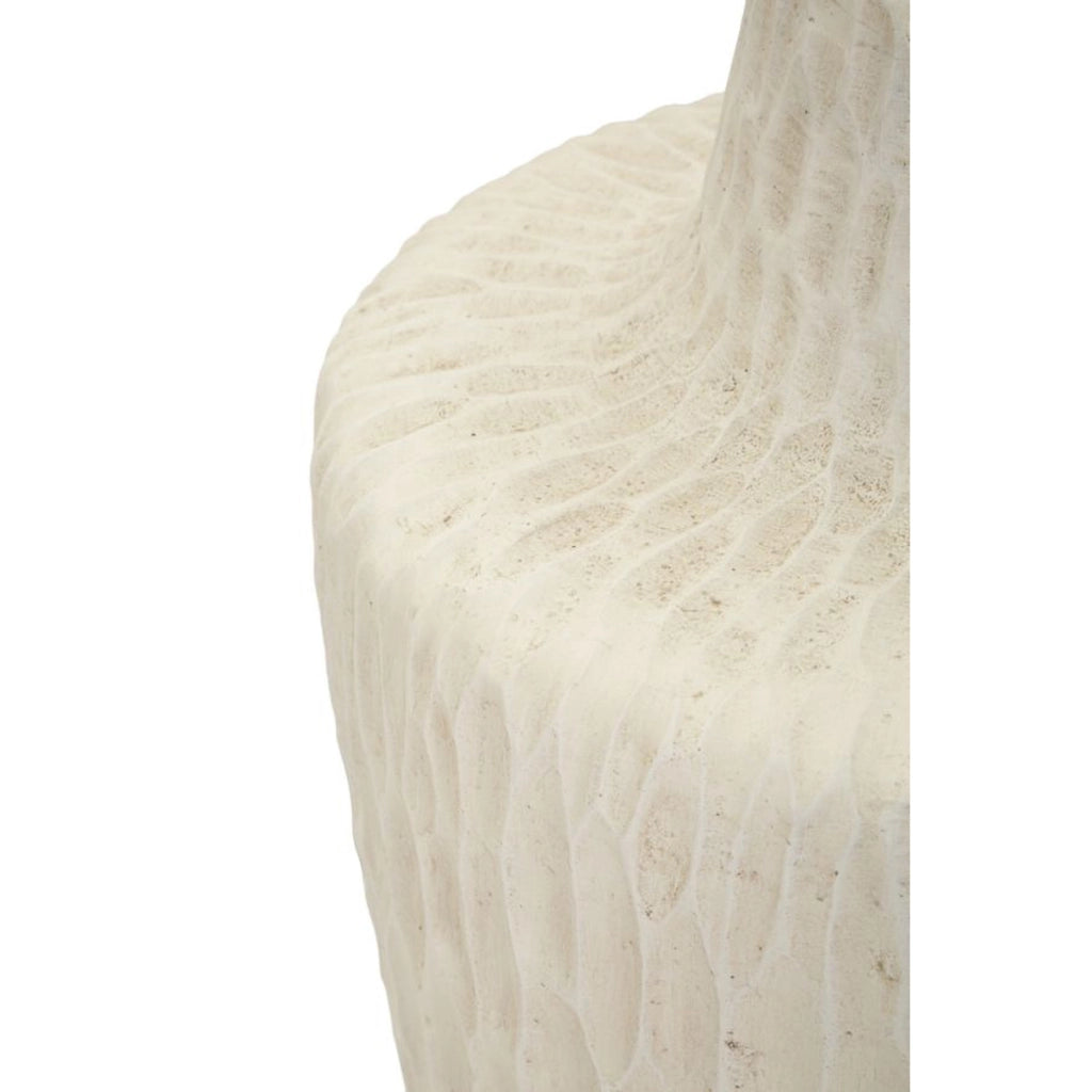Vaso Decorativo VKH819, Beige, Poliresina, 29,5x29,5x57 cm