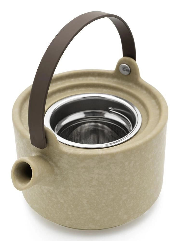Bredemeijer 142024 Silhouet Umea Teiera singola 500 ml con filtro in acciaio inox e tazza inclusa colore Grigio