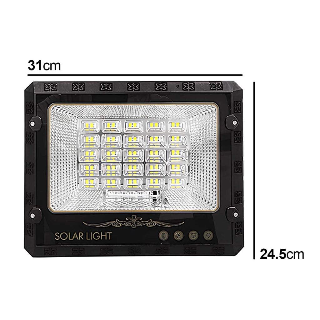 Proiettore Solare LED Esterno 9000K con Rilevamento Automatico Nero Avizar
