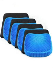 Set 4 Pezzi Cuscino Gel per Sedute Prolungate 37x30x4 cm Ergonomico