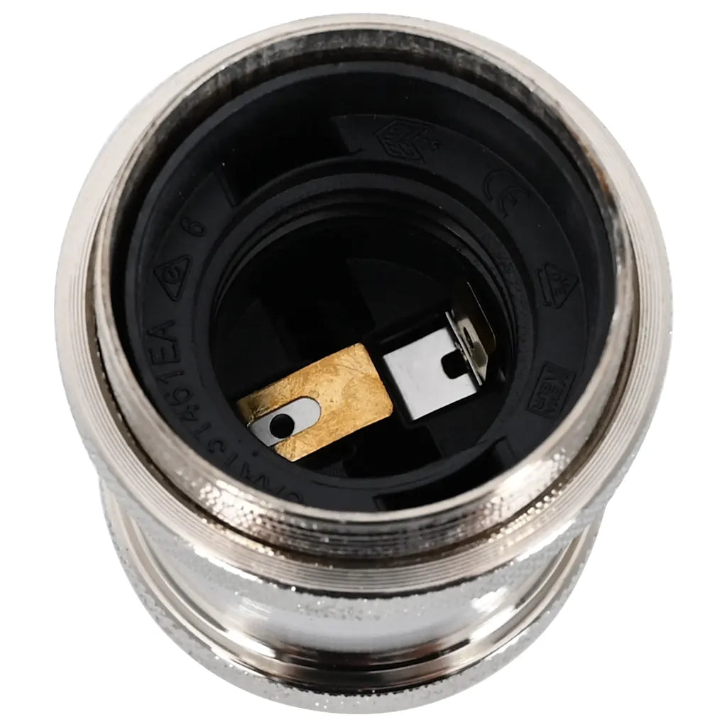 Portalampade 2 pz Nichel Satinato E27 CFW5093735