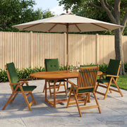 Set da pranzo da giardino 5 pezzi Naturale 3434487