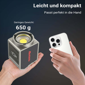 Multiblitz MB-PL Luce led portatile per fotografia 60W, Bicolore con temperatura da 2700K a 6500K, Batteria ricaricabile USB