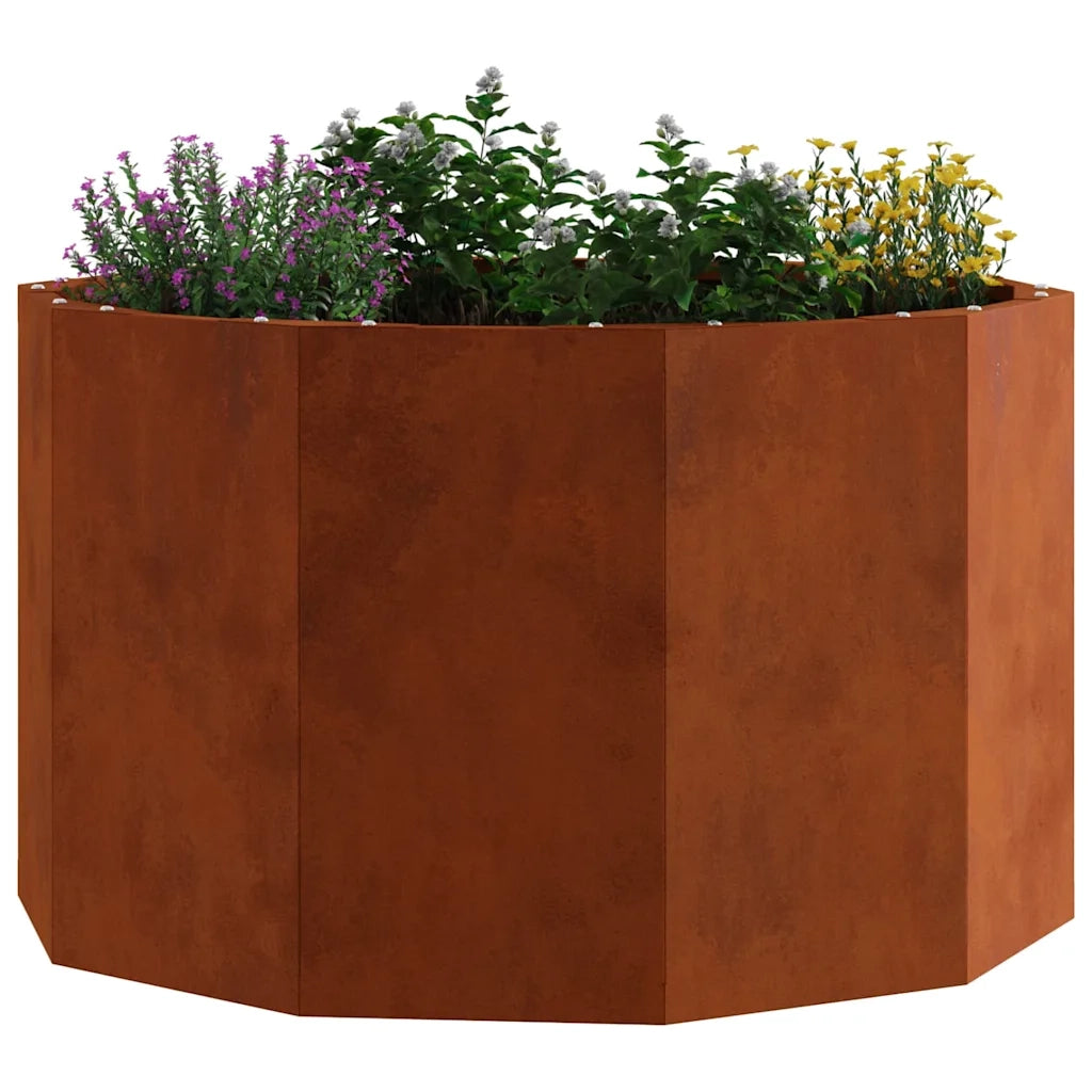 Fioriera Ruggine-Vaso-Contenitore per Piante 60 x 60 x 35 cm