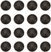 Bucheroni Metallici a Viti - Knoppe Vintage Antichi - 25mm