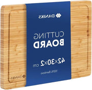 Pannello di taglio in bambù grande 42x30x2 cm - Pannello di legno antibatterico per cucina