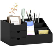 Organizzatore Scrivania 2 Cassetti Box Ufficio ¨C Minimal ¨C Nero 33x20.5x15.5cm