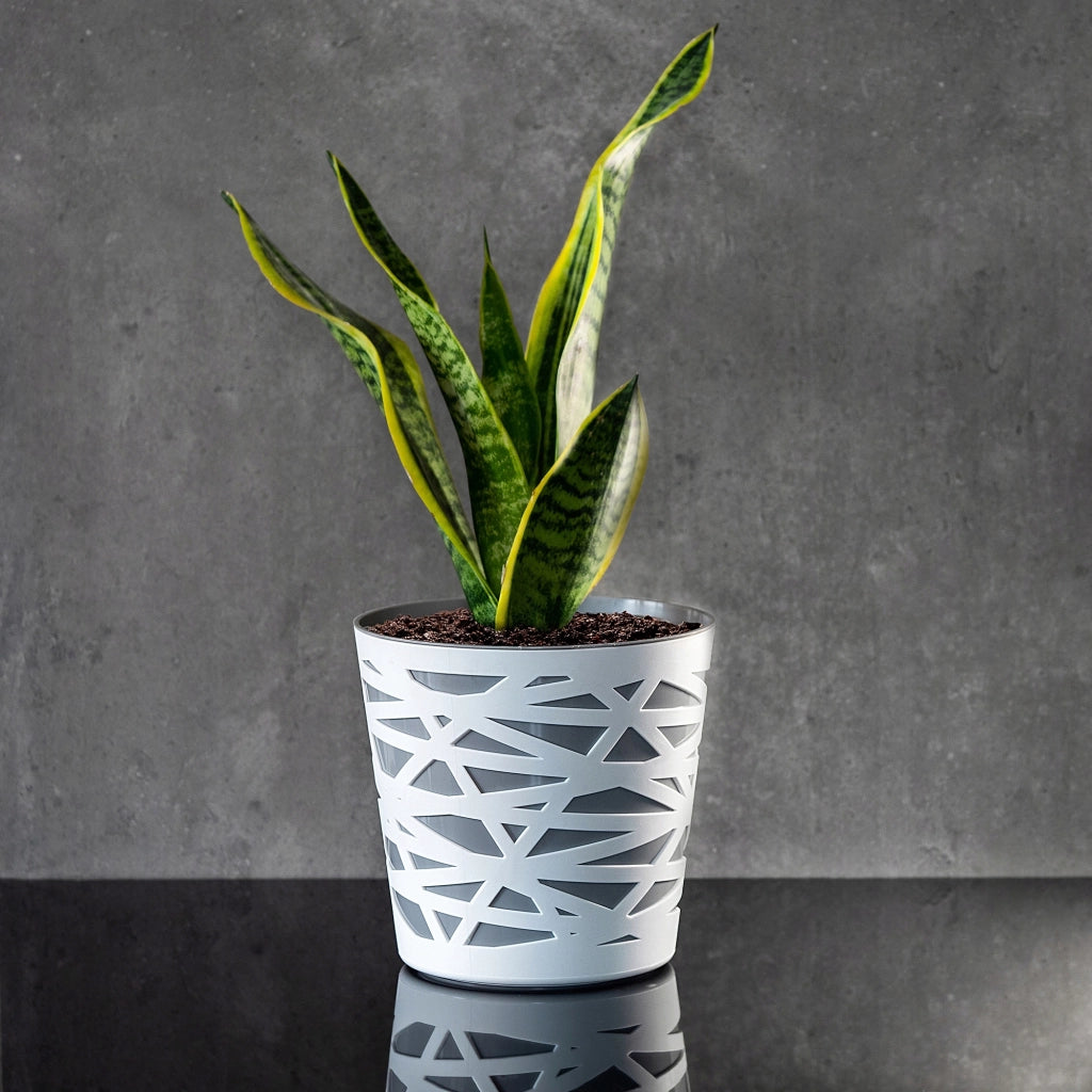 KADAX - Inserto in plastica per vaso di fiori e piante, 19 cm, grigio