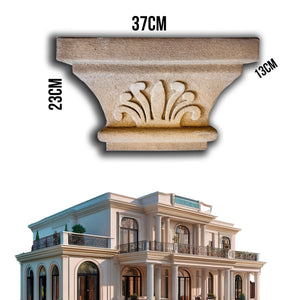 19,99pz *** STOCK *** Fregio capitello cimasa per esterno in xps resinati 37x23x13cm PDB04