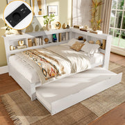 Letto divano con letto estraibile in MDF e pino 140x200 cm